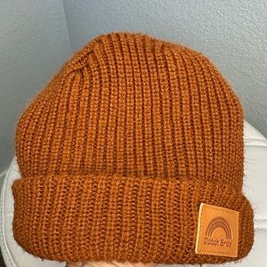 Dutch Bros Knit Cap Burnt Orange OS VINTAGE